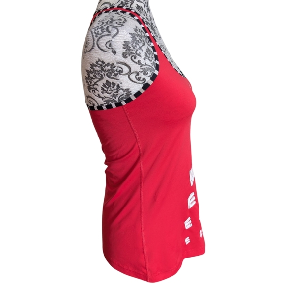 Lululemon Cool Racerback Seawheeze 2014 Rel: 2014 Red White Black Rare Women's 8 - Picture 6 of 9